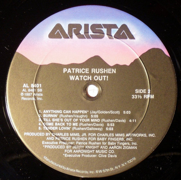 Patrice Rushen : Watch Out! (LP, Album, Car)