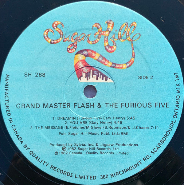 Grandmaster Flash & The Furious Five : The Message (LP, Album)