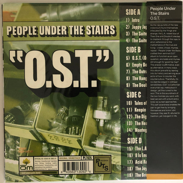 People Under The Stairs : O.S.T. (2xLP, Album, Club, RE, RM, Cok)