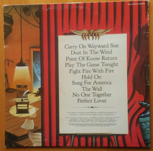 Kansas (2) : The Best Of Kansas (LP, Comp)