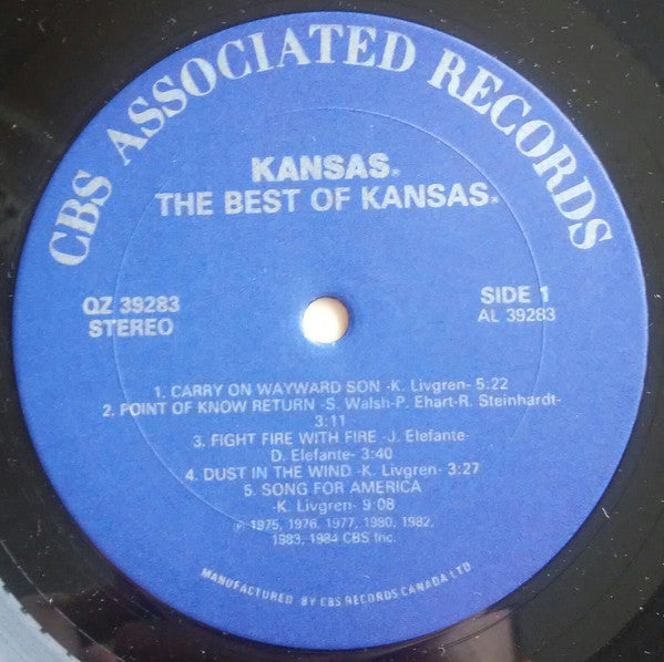 Kansas (2) : The Best Of Kansas (LP, Comp)
