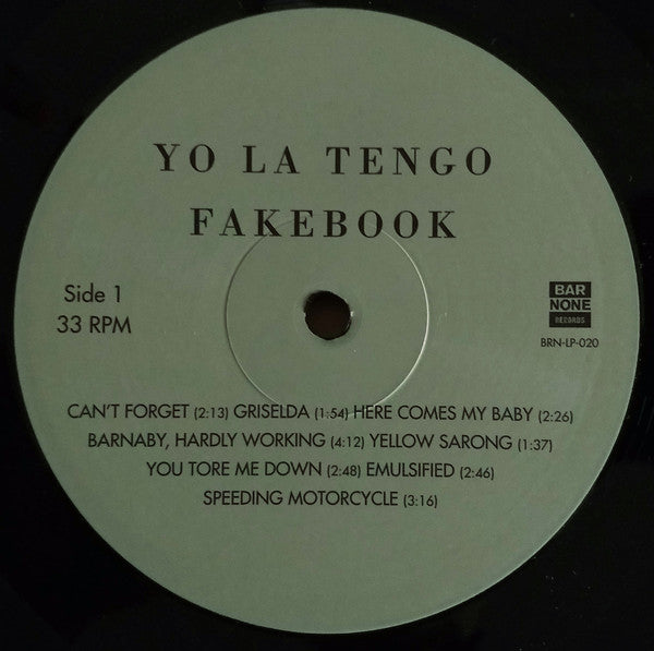 Yo La Tengo : Fakebook (LP, Album, RE)