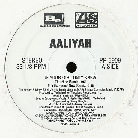 Aaliyah : If Your Girl Only Knew (12", Promo)