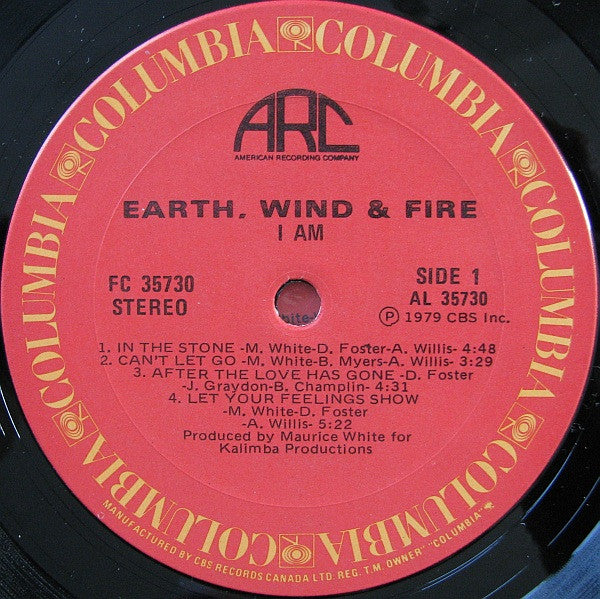 Earth, Wind & Fire : I Am (LP, Album, Gat)