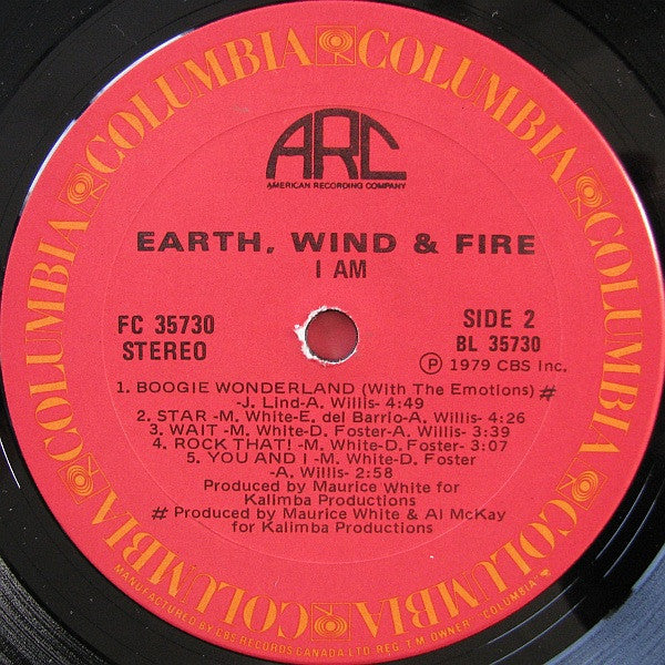Earth, Wind & Fire : I Am (LP, Album, Gat)