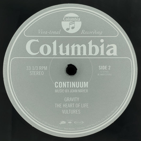 John Mayer : Continuum (2xLP, Album, RE, 180)