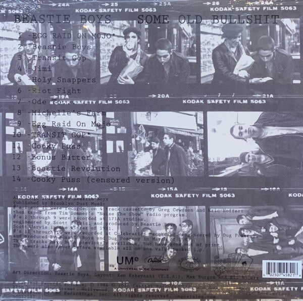 Beastie Boys : Some Old Bullshit (LP, Comp, Ltd, RE, Whi)