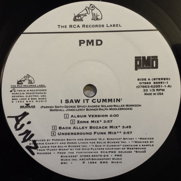 PMD : I Saw It Cummin' (12")