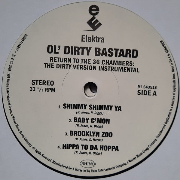 Ol' Dirty Bastard : Return To The 36 Chambers: The Dirty Version Instrumental (2xLP, Album + 7" + RSD, Ltd)