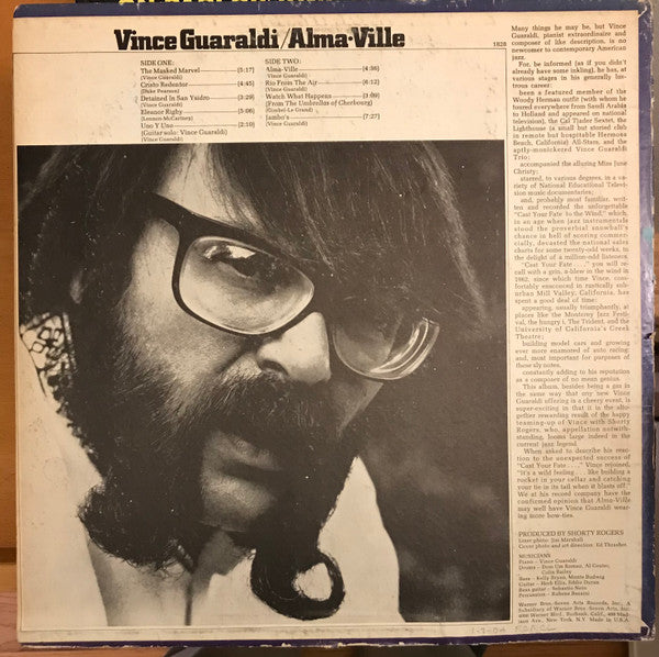 Vince Guaraldi : Alma-Ville (LP, Album, Ter)