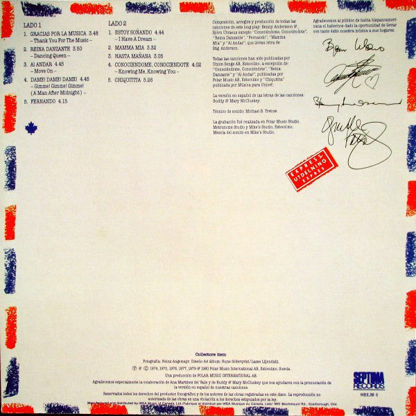 ABBA : Gracias Por La Musica (LP, Album, CR )