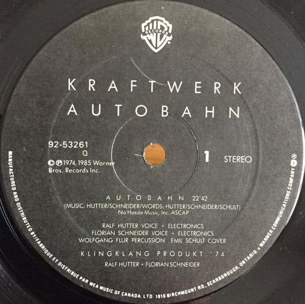 Kraftwerk : Autobahn (LP, Album, RE)