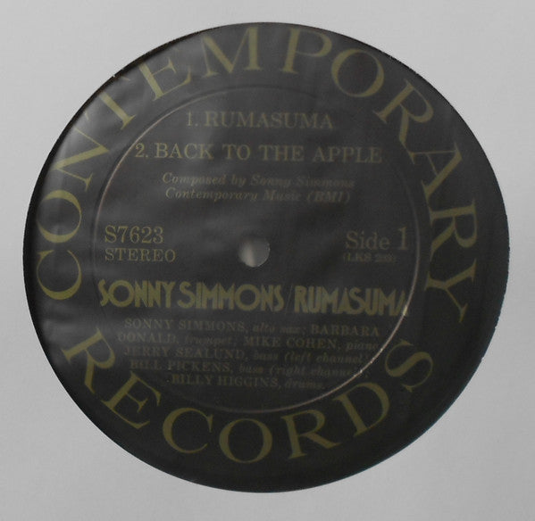 Sonny Simmons : Rumasuma (LP, Album, Bla)