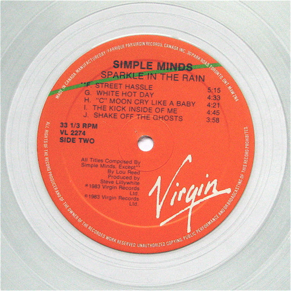 Simple Minds : Sparkle In The Rain (LP, Album, Ltd, Cle)