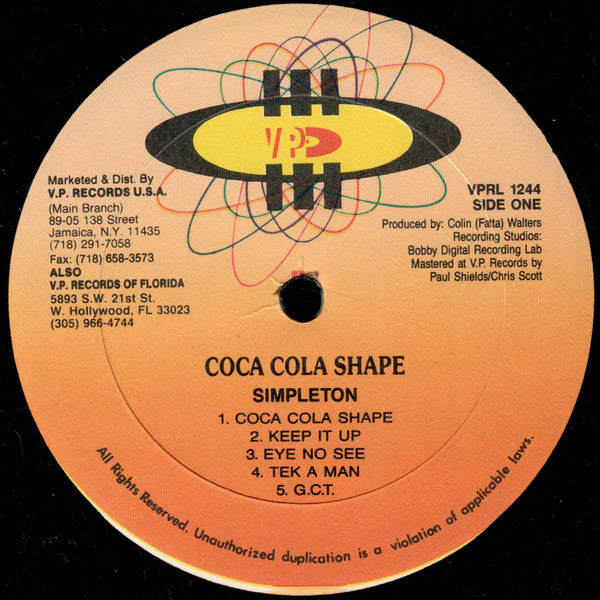 Simpleton : Coca Cola Shape (LP, Album)