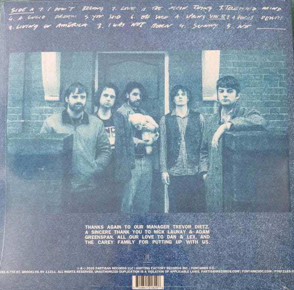 Fontaines D.C. : A Hero's Death (LP, Album, Ltd, Cle)