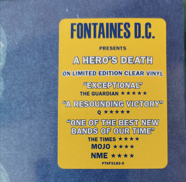 Fontaines D.C. : A Hero's Death (LP, Album, Ltd, Cle)