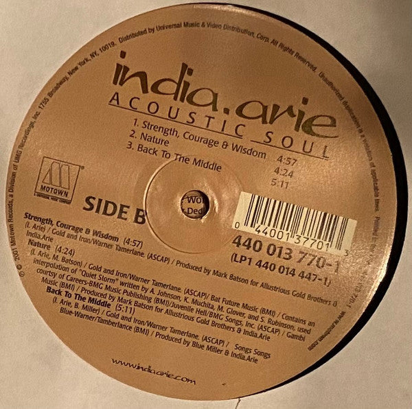India.Arie : Acoustic Soul (2xLP, Album)