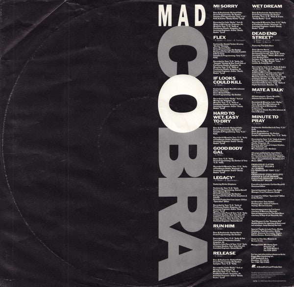 Mad Cobra : Hard To Wet, Easy To Dry (LP, Album)