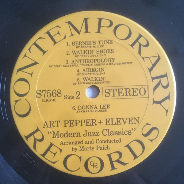 Art Pepper : Art Pepper + Eleven (Modern Jazz Classics) (LP)