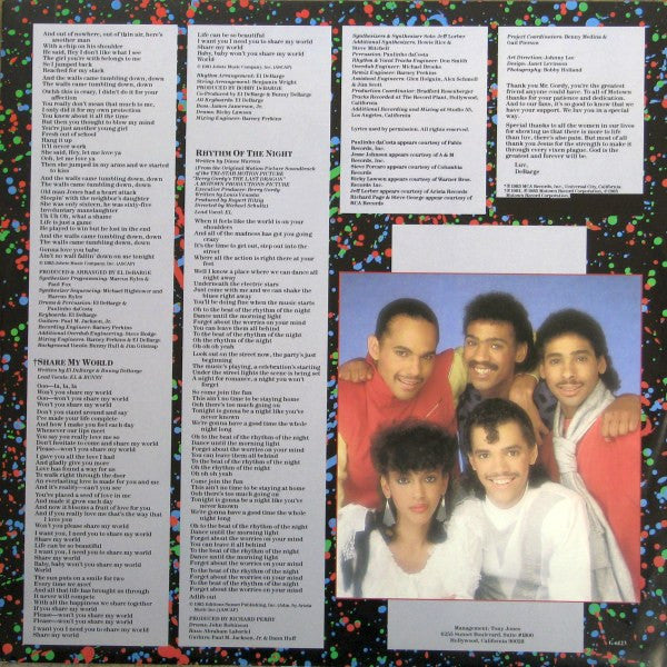 DeBarge : Rhythm Of The Night (LP, Album)