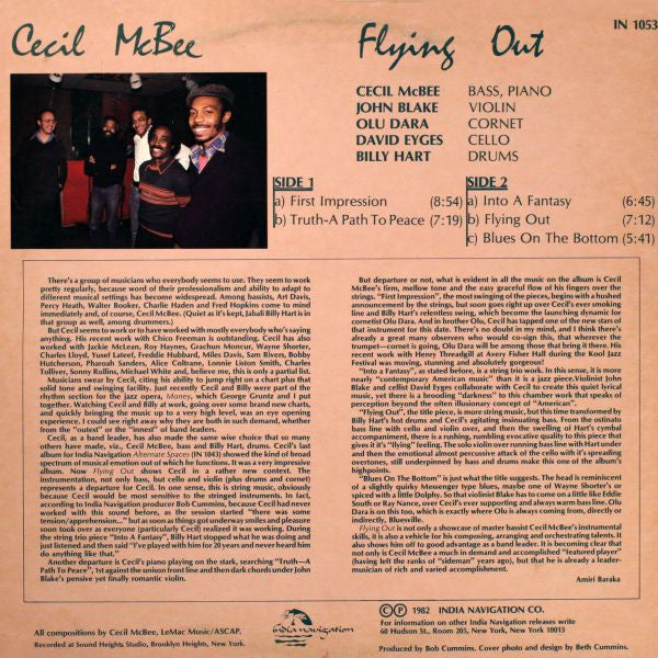 Cecil McBee : Flying Out (LP, Album)