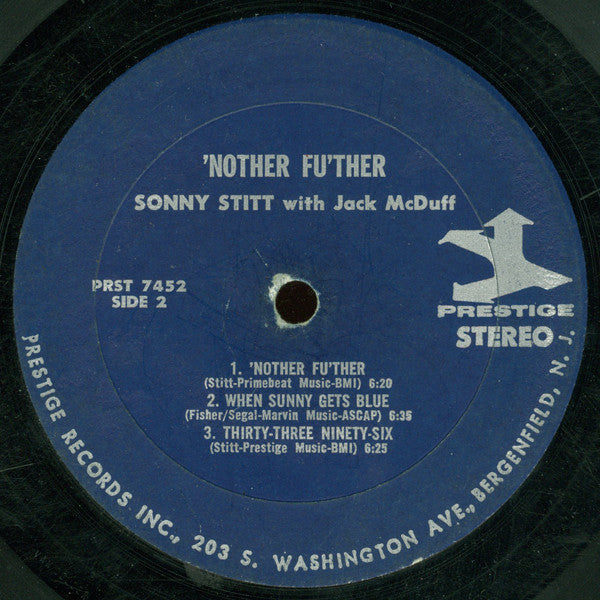 Sonny Stitt With Brother Jack McDuff : 'Nuther Fu'ther (LP, Album, RE)