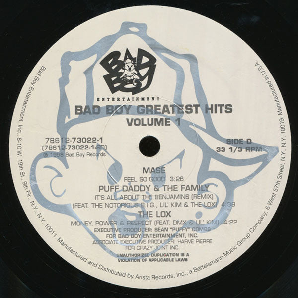 Various : Bad Boy Greatest Hits Volume 1 (2xLP, Comp)