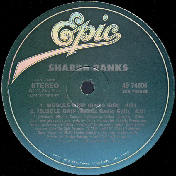 Shabba Ranks : Muscle Grip (12")