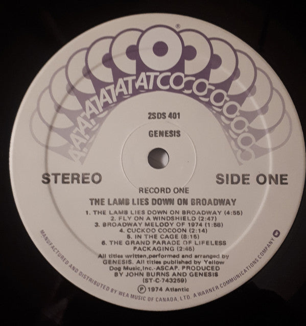 Genesis : The Lamb Lies Down On Broadway (2xLP, Album, RE, RP, Gat)