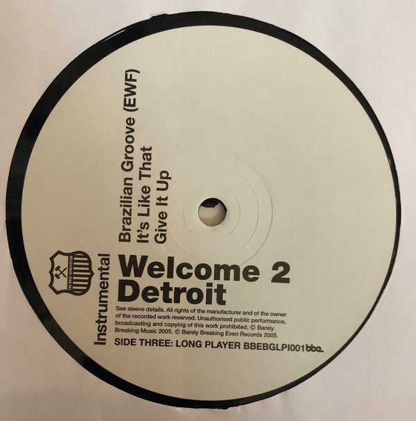 Jay Dee : Welcome 2 Detroit Instrumental (2xLP, Album, RE)