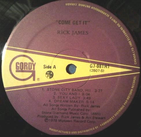 Rick James : Come Get It! (LP, Album)