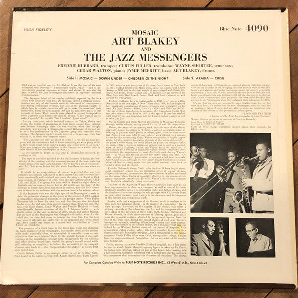 Art Blakey & The Jazz Messengers : Mosaic (LP, Album, Mono, Dee)