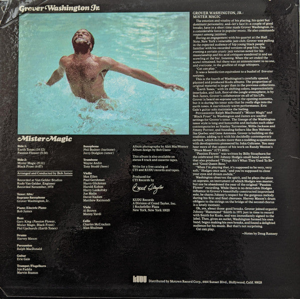 Grover Washington, Jr. : Mister Magic (LP, Album)
