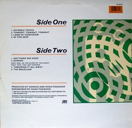 Genesis : Invisible Touch (LP, Album)