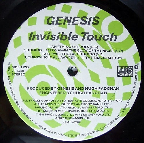 Genesis : Invisible Touch (LP, Album)