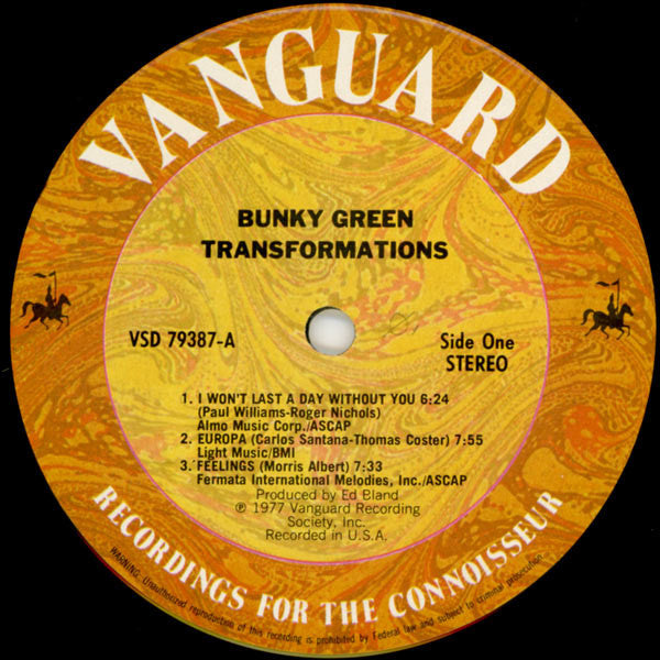 Bunky Green : Transformations (LP, Album)