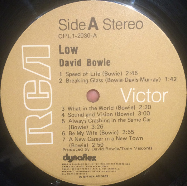 David Bowie : Low (LP, Album)