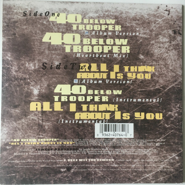 Jungle Brothers : 40 Below Trooper (12")
