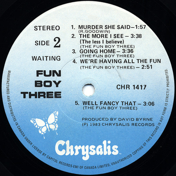 Fun Boy Three : Waiting (LP, Album)
