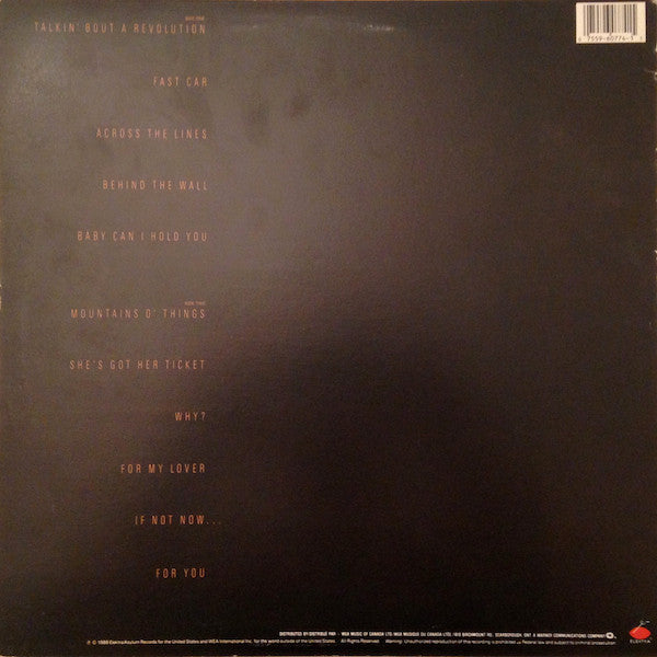 Tracy Chapman : Tracy Chapman (LP, Album)