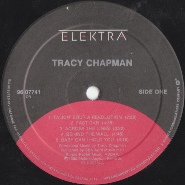 Tracy Chapman : Tracy Chapman (LP, Album)