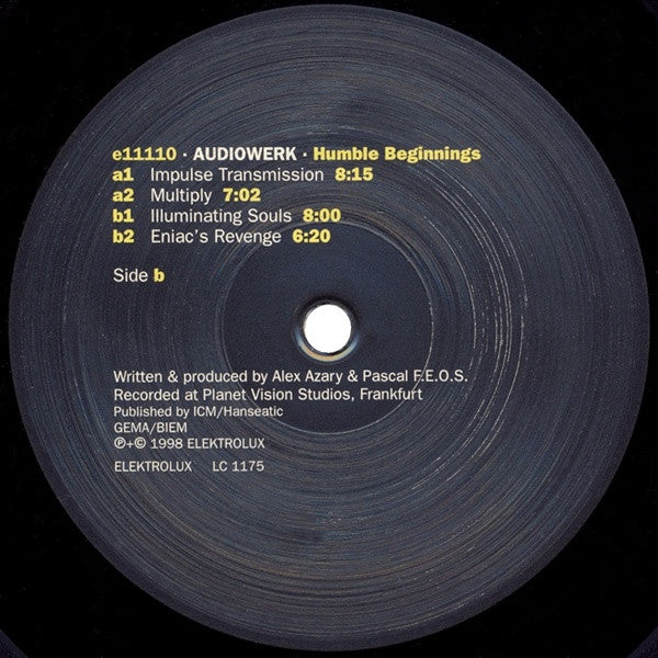 Audiowerk : Humble Beginnings (12")
