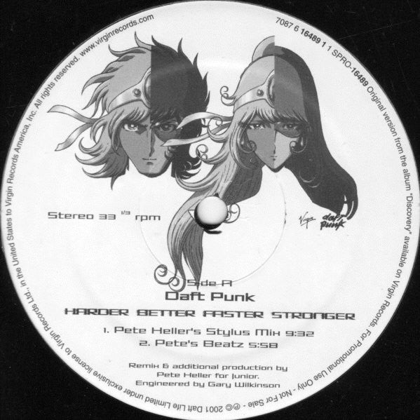 Daft Punk : Harder Better Faster Stronger (12", Promo)