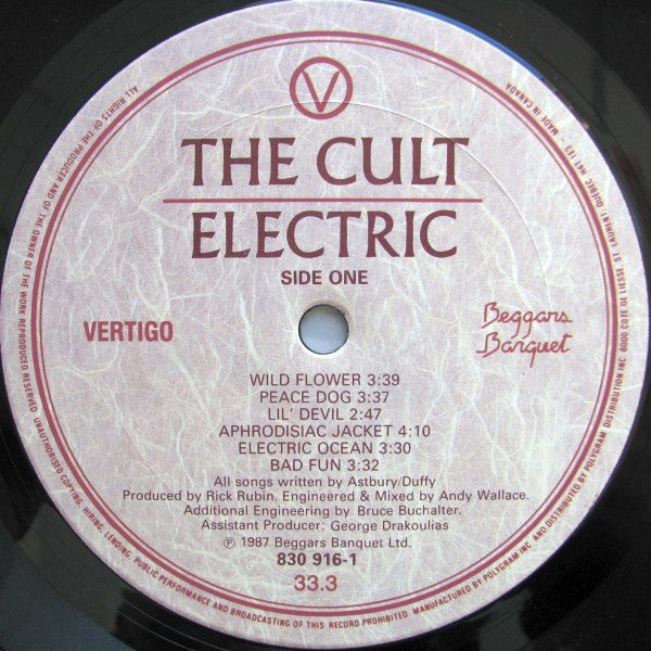 The Cult : Electric (LP, Album)