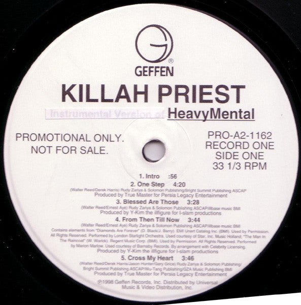 Killah Priest : Heavy Mental (2xLP, Album, M/Print, Promo)