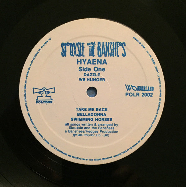 Siouxsie & The Banshees : Hyaena (LP, Album)