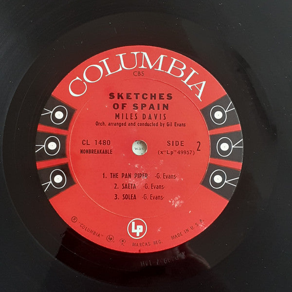 Miles Davis : Sketches Of Spain (LP, Album, Mono, RP, CBS)