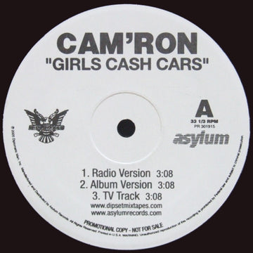 Cam'ron : Girls Cash Cars / Somethin New (12", Promo)