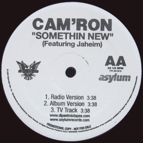 Cam'ron : Girls Cash Cars / Somethin New (12", Promo)